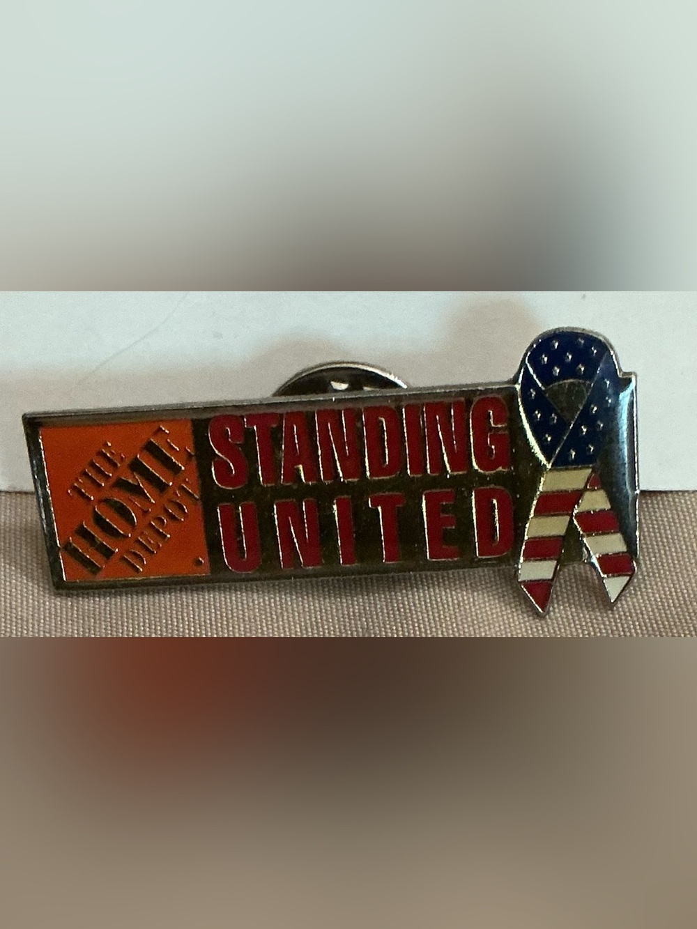The Home Depot "Standing United" Patriotic Ribbon Pin